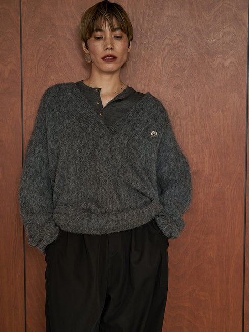 【 予約:11月中旬 】ALPACA MIX TUNIC PO /Y254-91123